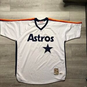 Vintage Mitchell &Ness Nolan Ryan Houston‎ Astros jersey MEN SIZE L